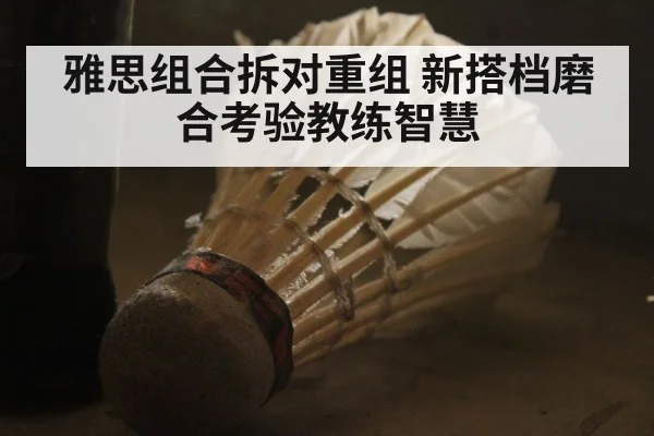 雅思组合拆对重组 新搭档磨合考验教练智慧